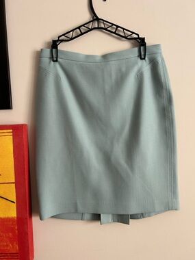 LOFT Light Blue Pencil Skirt - Tailored Workwear